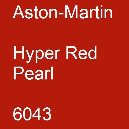 Aston-Martin, Hyper Red Pearl, 6043.